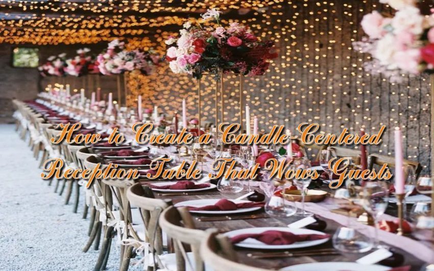 How to Create a Candle-Centered Reception Table That Wows Guests